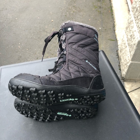 Columbia Sportswear Minx Omni Grip Waterproof Insulated Snow Boots Girls Size 2 - Picture 13 of 16
